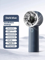 TurboBreeze 5-Blade Handheld Fan