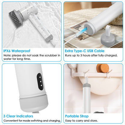 Electric Spin Scrubber – Powerful Cordless Cleaning Brush