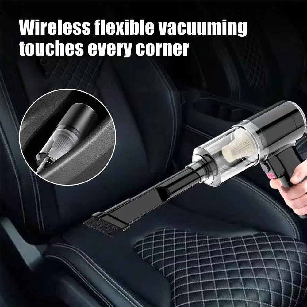 Powerful 120W Mini Vacuum Cleaner – Cordless Portable Cleaner for Car Interior