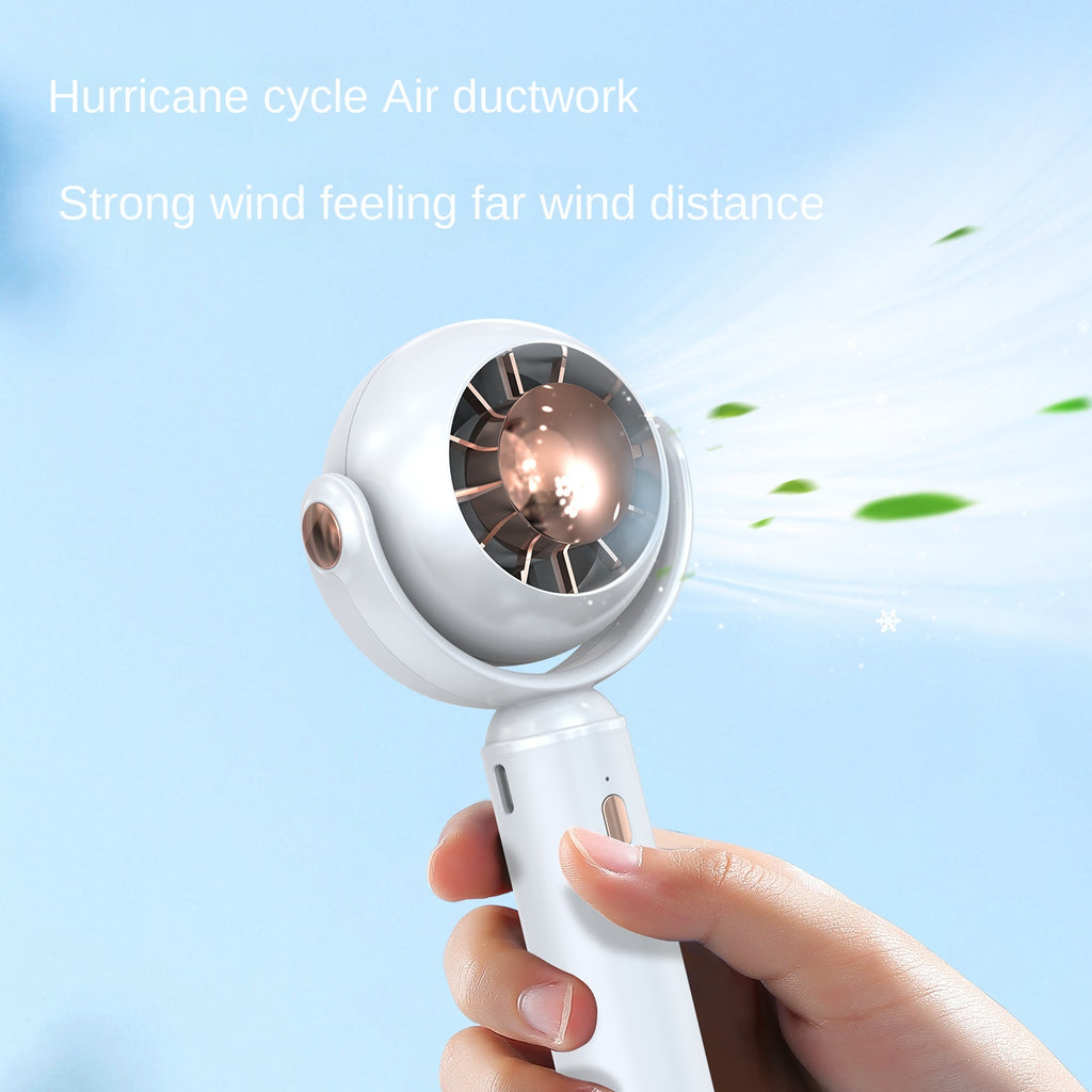 Mini Portable USB Rechargeable Handheld Fan with Base