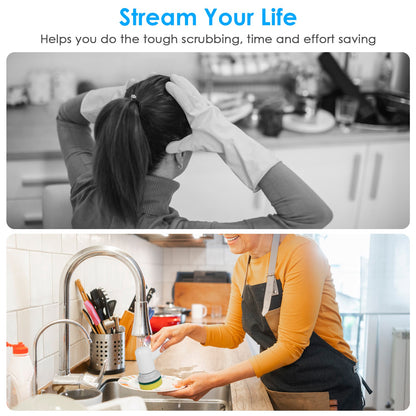 Electric Spin Scrubber – Powerful Cordless Cleaning Brush