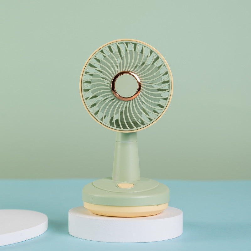 Mini USB Rechargeable Desktop Fan with 90° Rotation