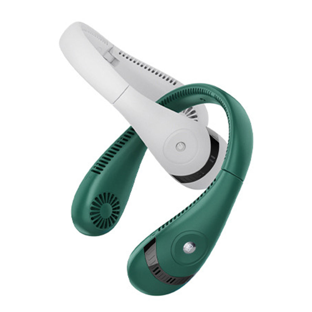 Portable Hanging Neck Fan with Digital Display