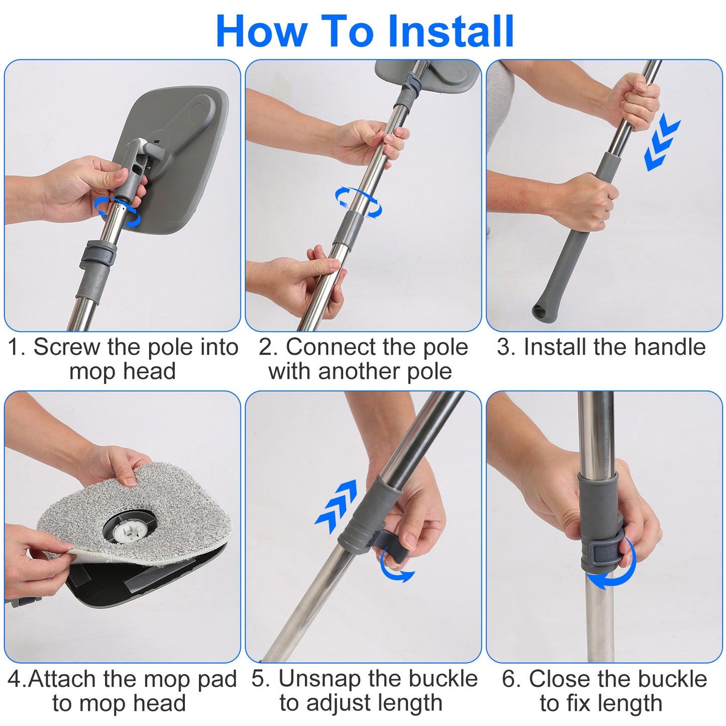 Professional Spin Mop & Bucket Set – 360° Rotating Floor Cleaner