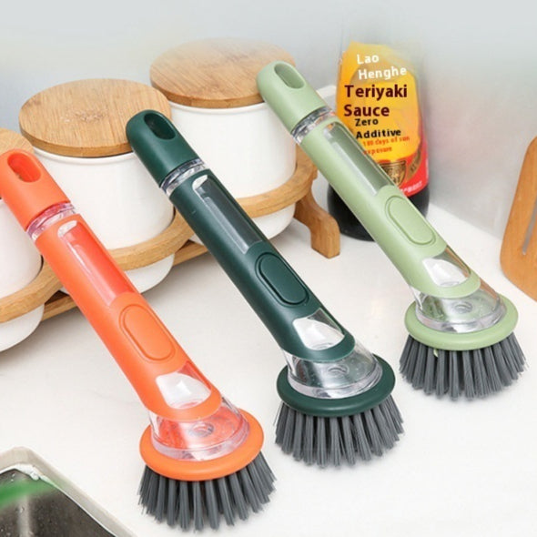 Long Grip Soap Dispensing Brush