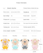 PiggyBreeze Cartoon Mini Fan