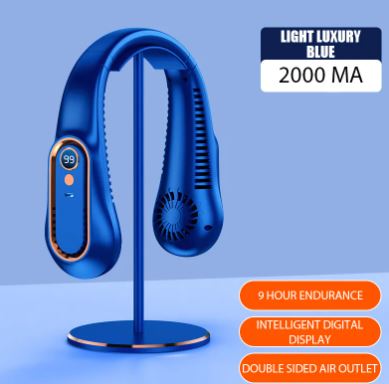 Portable Silent Outdoor Mini Leafless Hanging Neck Fan