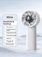 TurboBreeze 5-Blade Handheld Fan