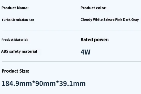 Portable Breeze Handheld Fan