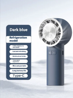 TurboBreeze 5-Blade Handheld Fan