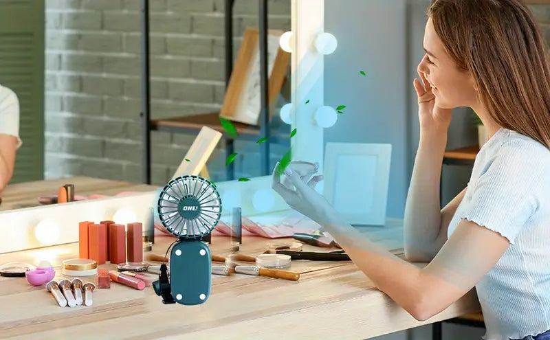 Portable Handheld USB Fan with Rechargeable Battery