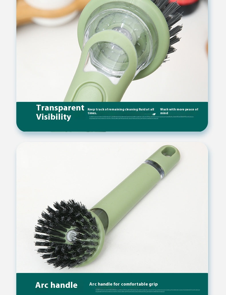 Long Grip Soap Dispensing Brush