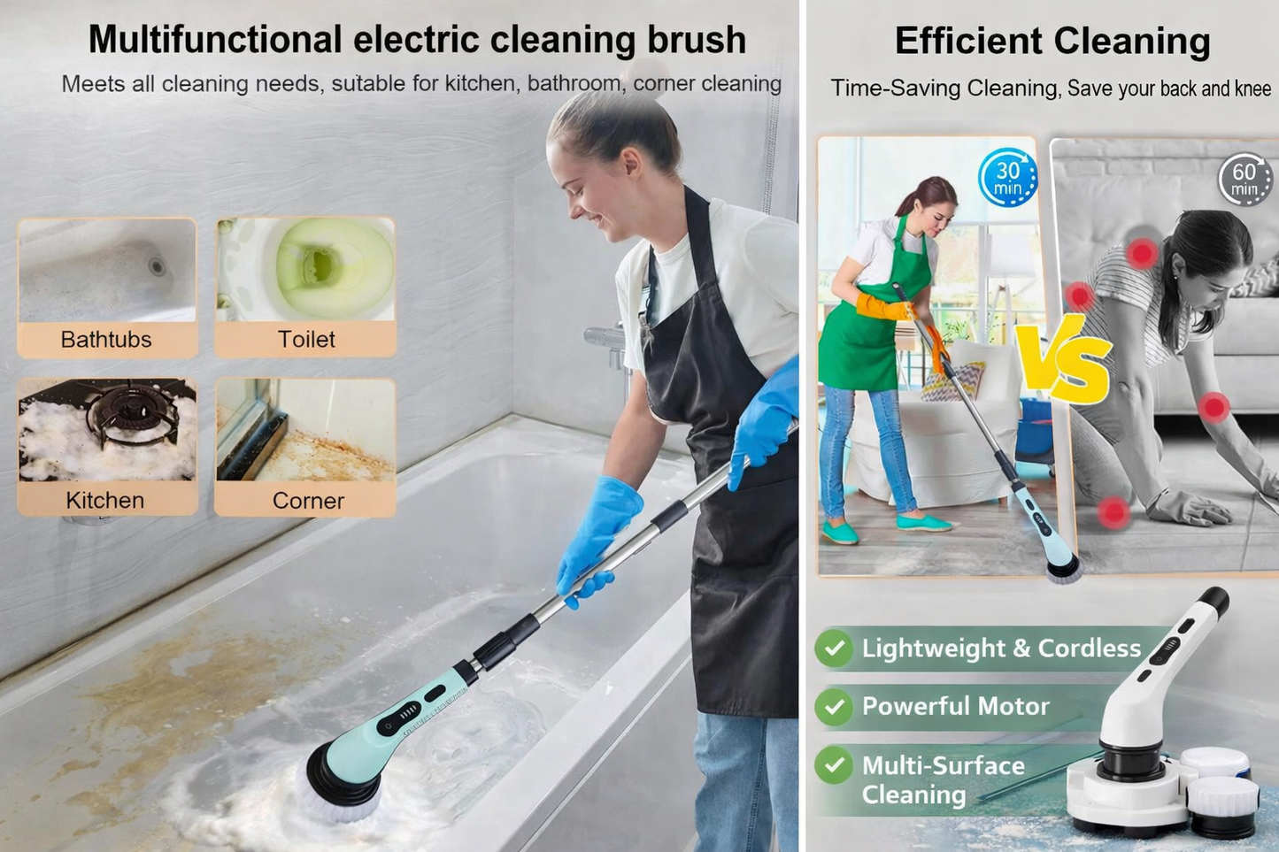 TurboSpin Electric Cleaning Brush