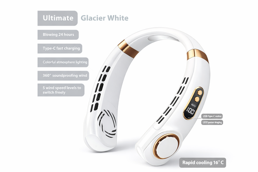 Stay Cool Anywhere: Portable Hands-Free Fan